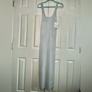 Sleeveless Sweater Midi Dress